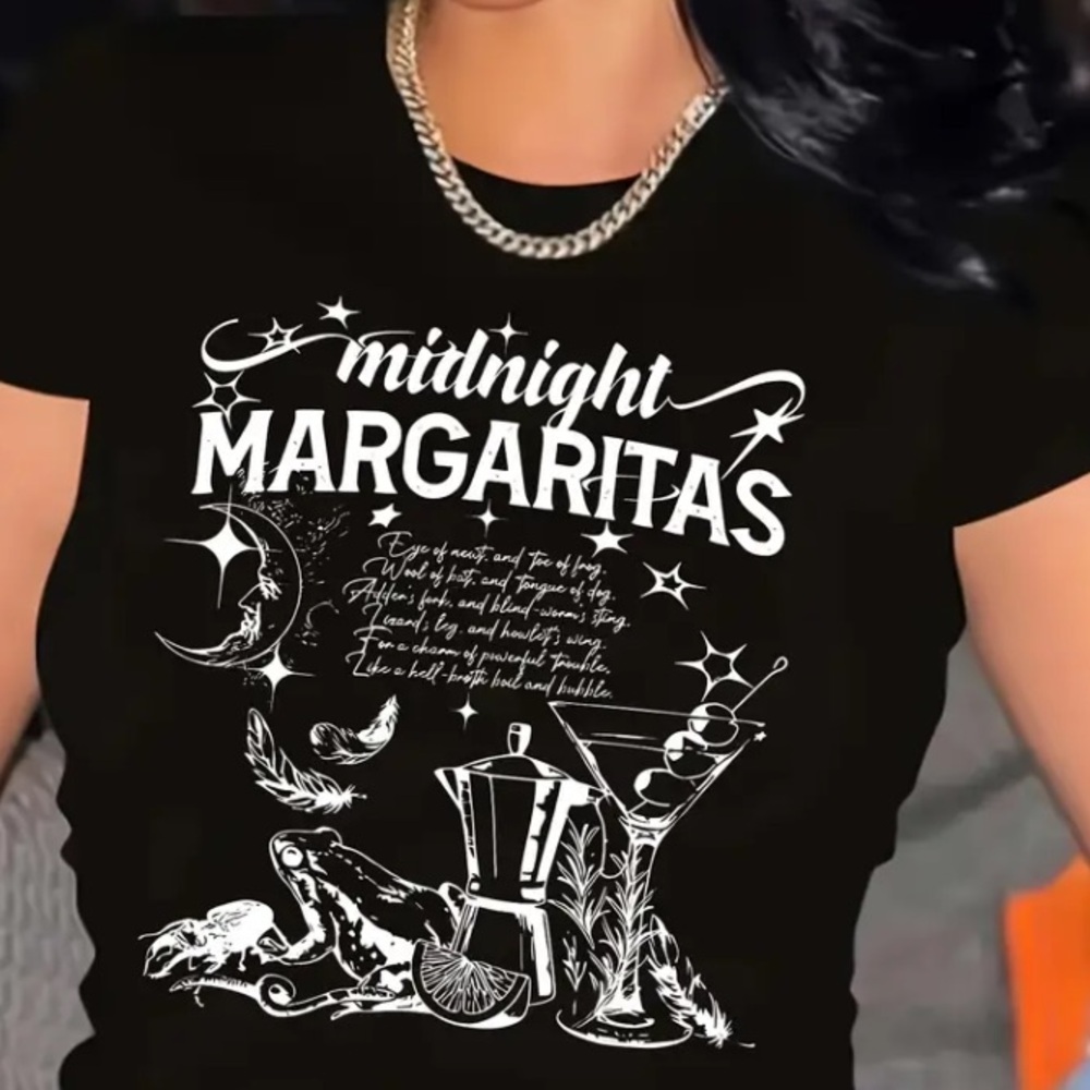 Midnight Margarita Time Black Crewneck